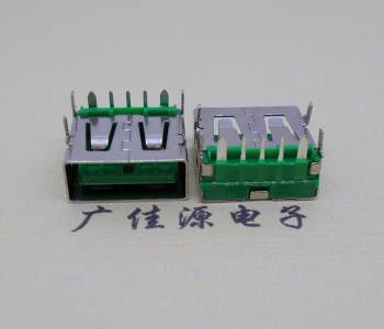 贵港5A大电流 快充接口 USB5p绿胶芯 常规母座