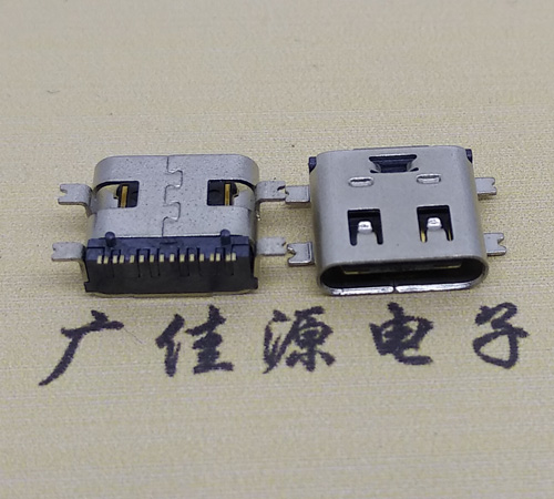 贵港type-c16p母座全贴带弹片连接器