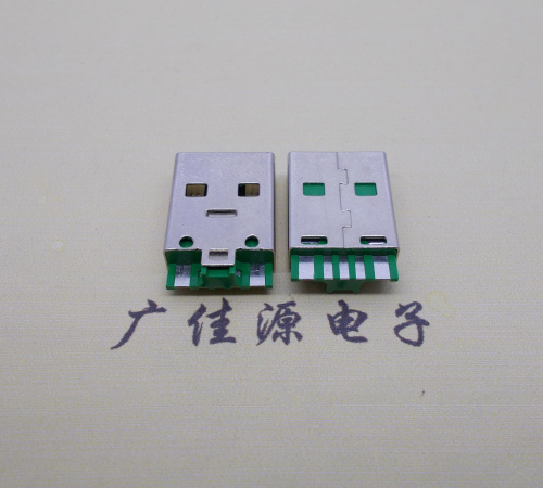 贵港usb5a公头.5p焊线带ic.大电流oppo闪充